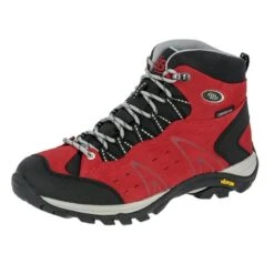Brütting Chaussure De Randonnée Rouge Waterproof Femmes Mount Bona High