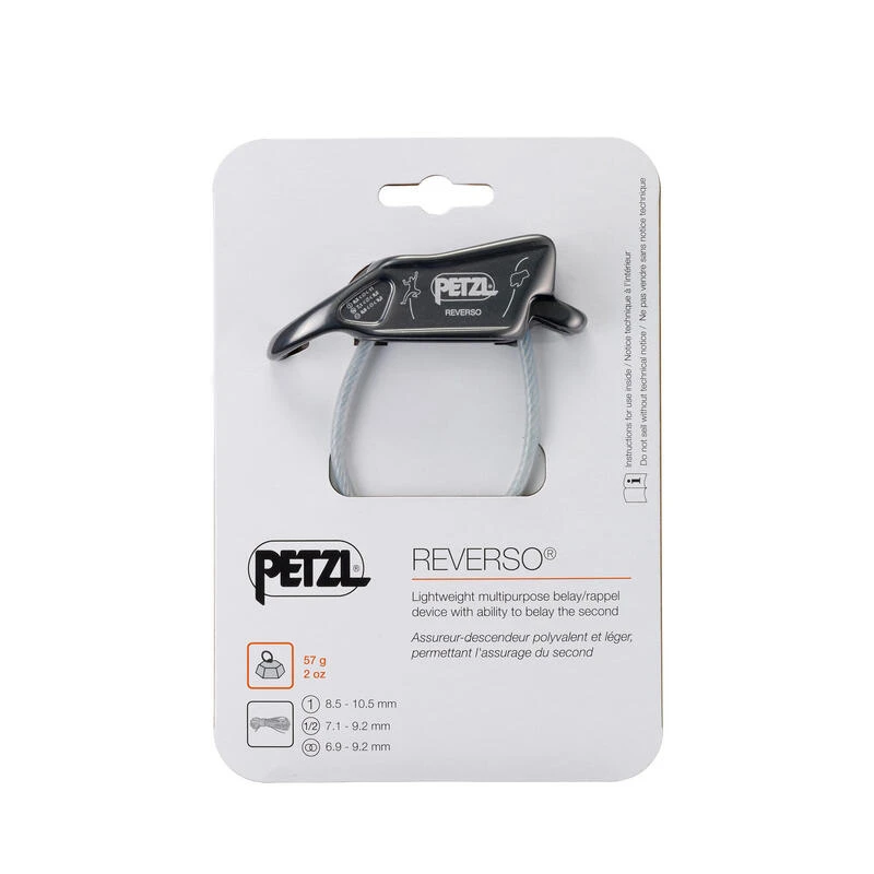 Petzl SYSTEME D'ASSURAGE ET DESCENDEUR - REVERSO GRIS – Image 5
