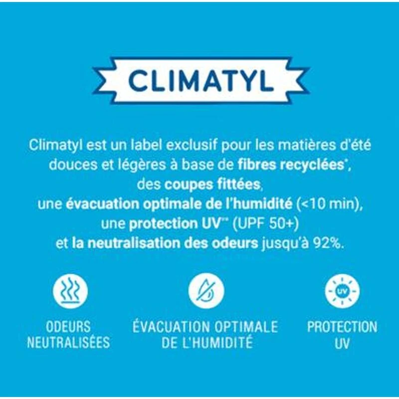 T-shirt Technique Toucher Frais Protection UV Col Rond ML Femme-CLIMATYL – Image 6